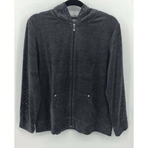 Style & Company Sport Hoodie Large Gray Women New